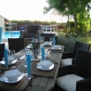 Villa climatisée avec piscine chaufée a 28°c en plein coeur des vignobles du bordelais